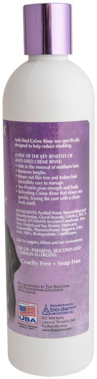 Bio Groom Anti-Shed Deshedding Crème Rinse Dog Conditioner