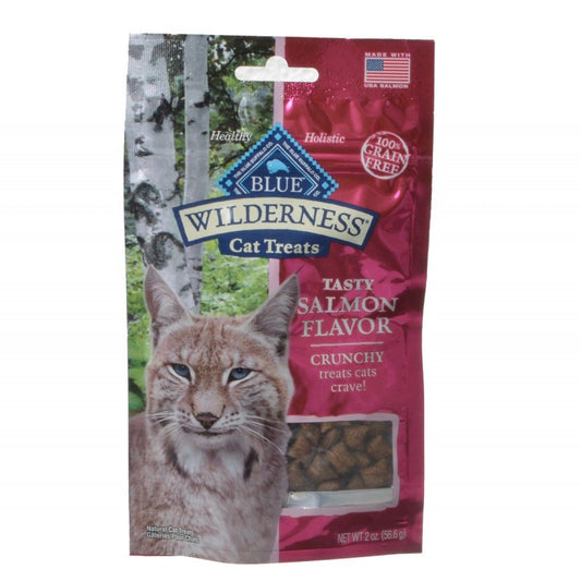 Blue Buffalo Wilderness Crunchy Cat Treats Tasty Salmon Flavor