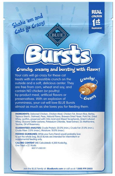 Blue Buffalo Bursts Cat Treats Paw-Lickin' Chicken