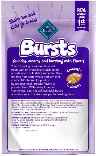 Blue Buffalo Bursts Cat Treats Delish Liver and Beef