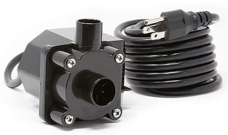 Beckett Spaces Places Pond Kit with Submersible Pump, Fountain Heads and Pre-Filter