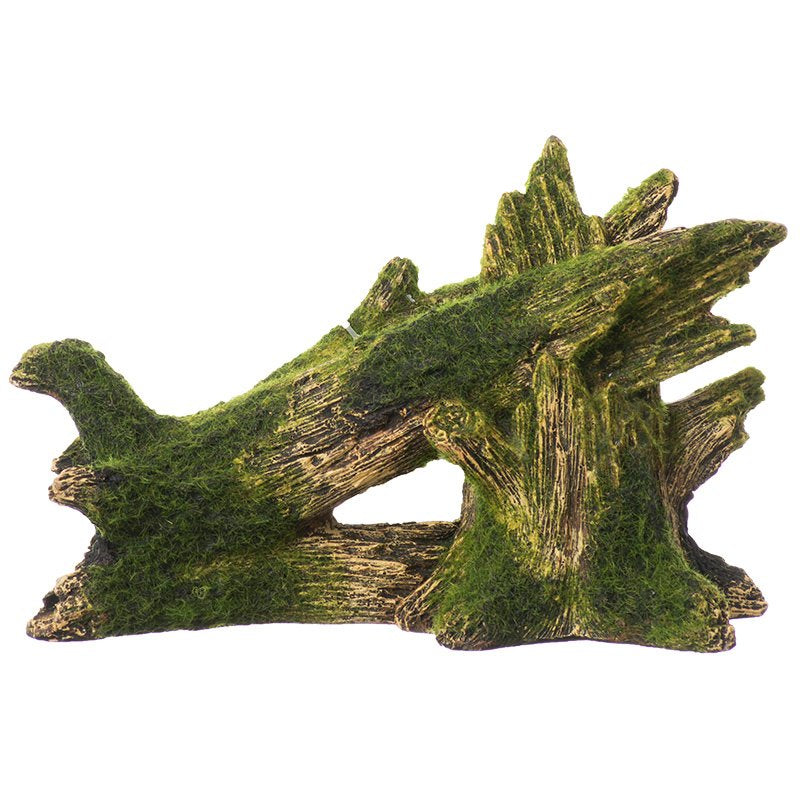 Blue Ribbon Exotic Environments Fallen Moss Covered Tree Aquarium Ornament