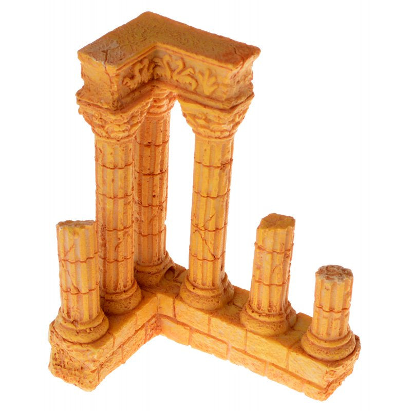 Blue Ribbon Exotic Environments Terra Cotta Column Ruins Aquarium Ornament