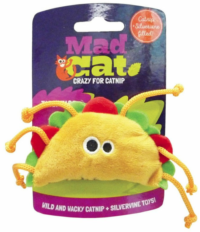 Mad Cat Crazy for Catnip Tabby Taco Cat Toy