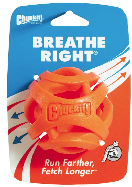 Chuckit Breathe Right Fetch Ball Dog Toy