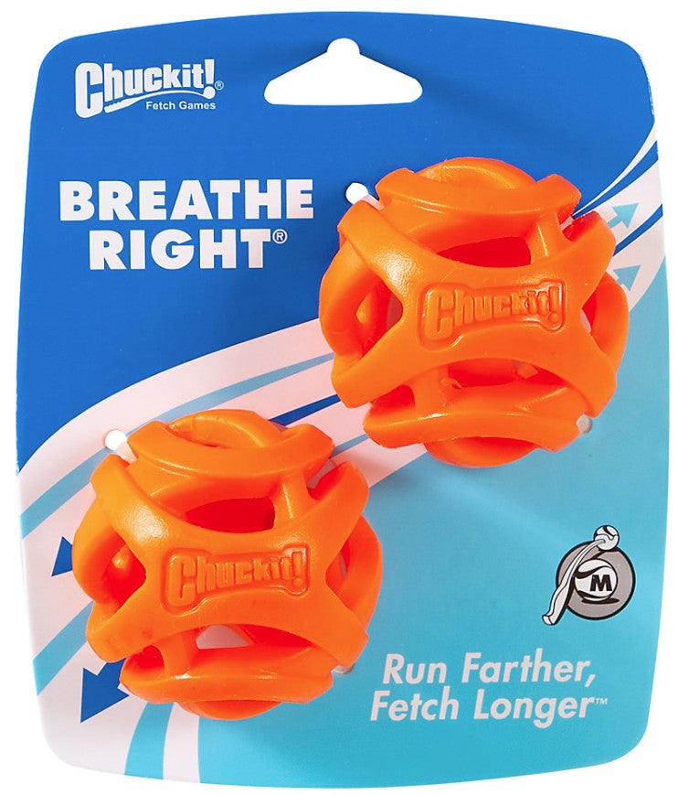 Chuckit Breathe Right Fetch Ball Dog Toy