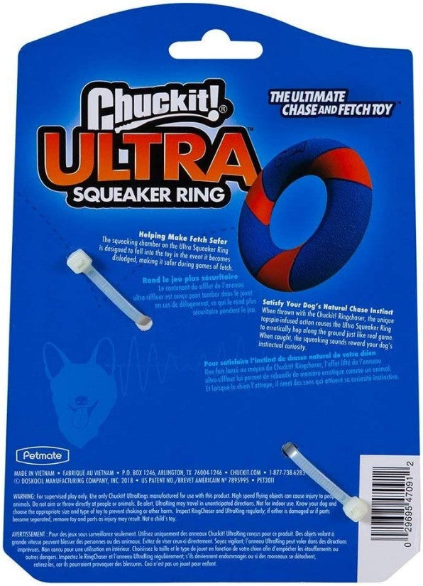 Chuckit Ultra Squeaker Ring Dog Toy