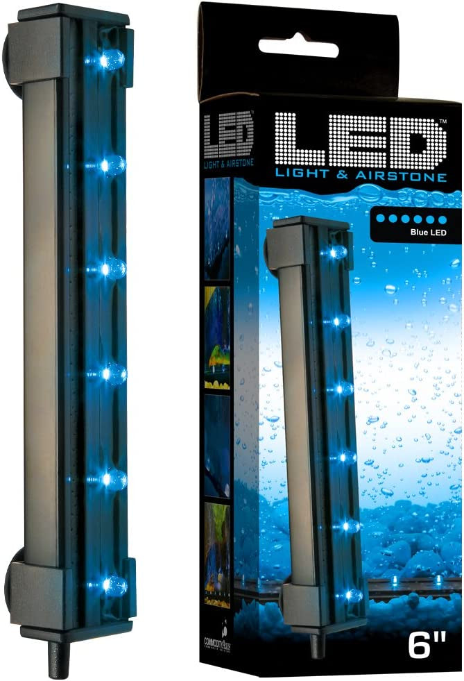 Via Aqua Submersible Blue LED Light and Airstone