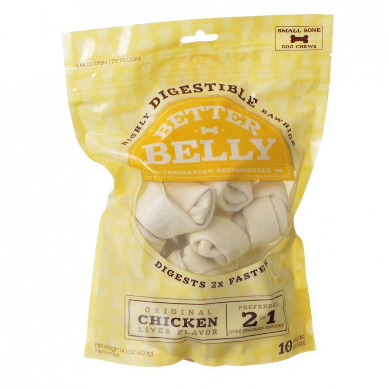 Better Belly Rawhide Chicken Liver Bones Small