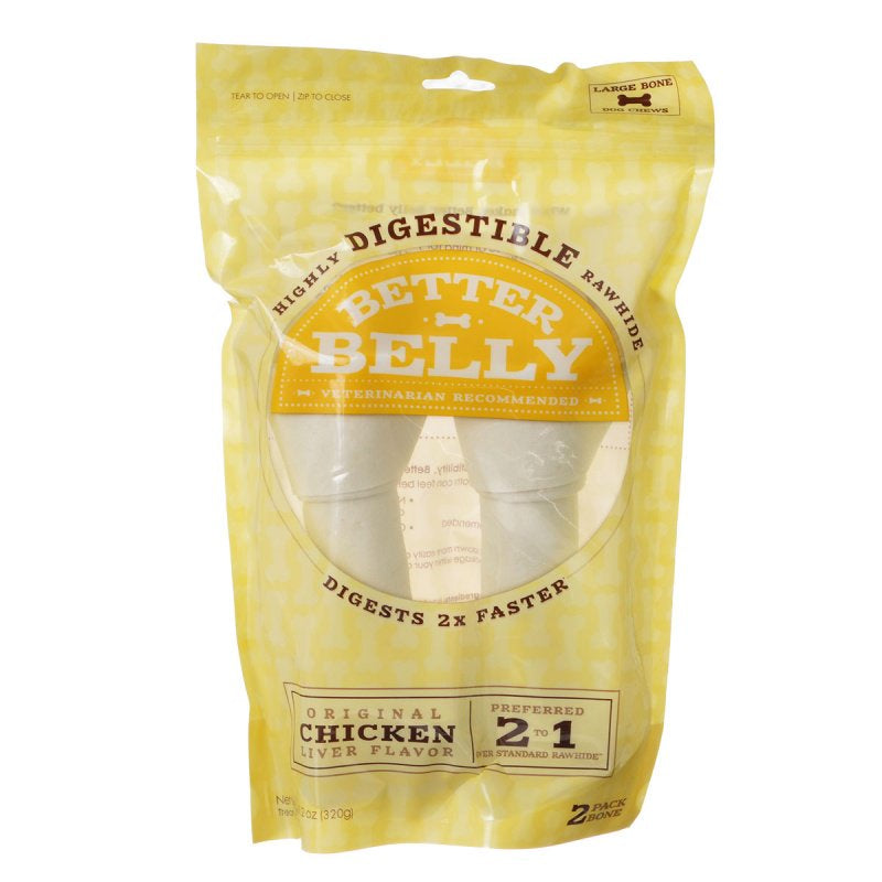 Better Belly Rawhide Chicken Liver Bones Large