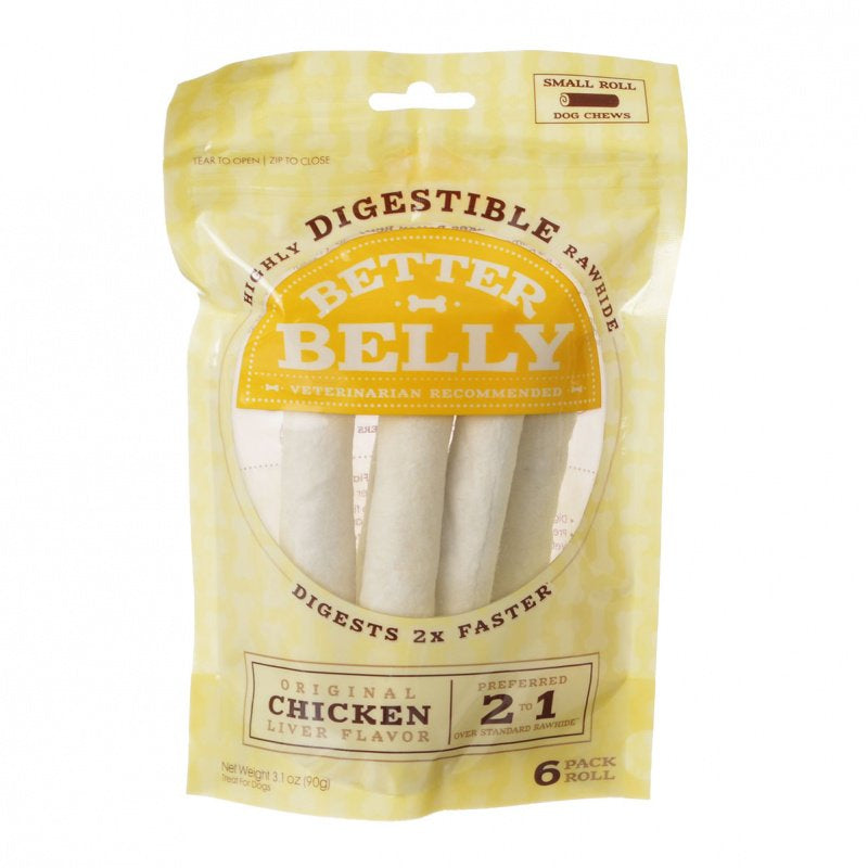 Better Belly Rawhide Chicken Liver Rolls Small