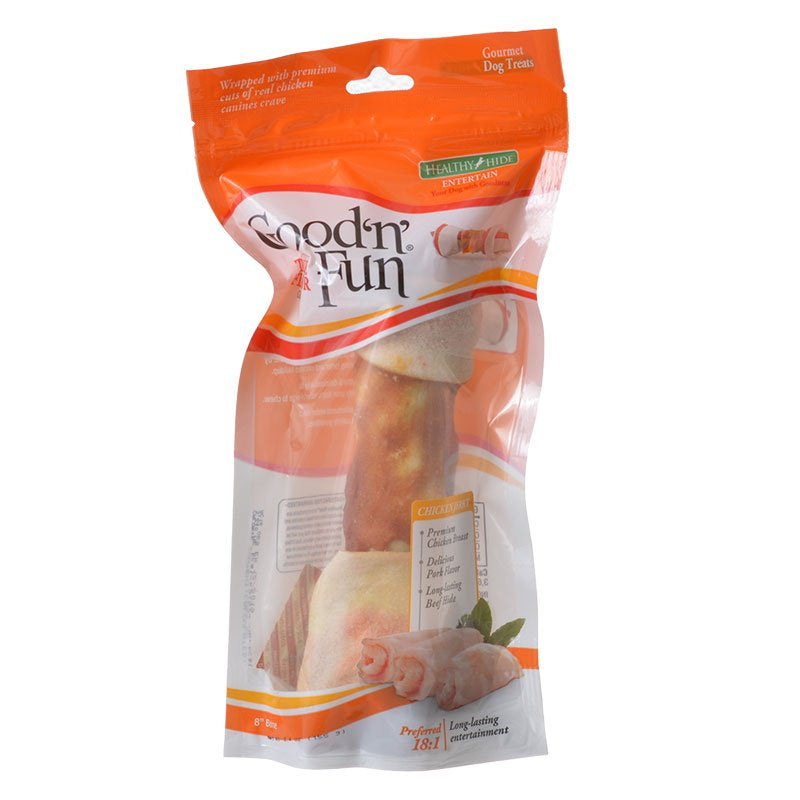 Healthy Hide Good'n' Fun Triple-Flavor Chews Large Beef, Pork and Chicken