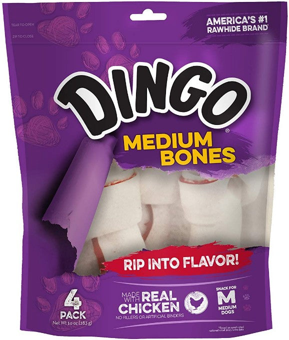 Dingo Medium Bones with Real Chicken