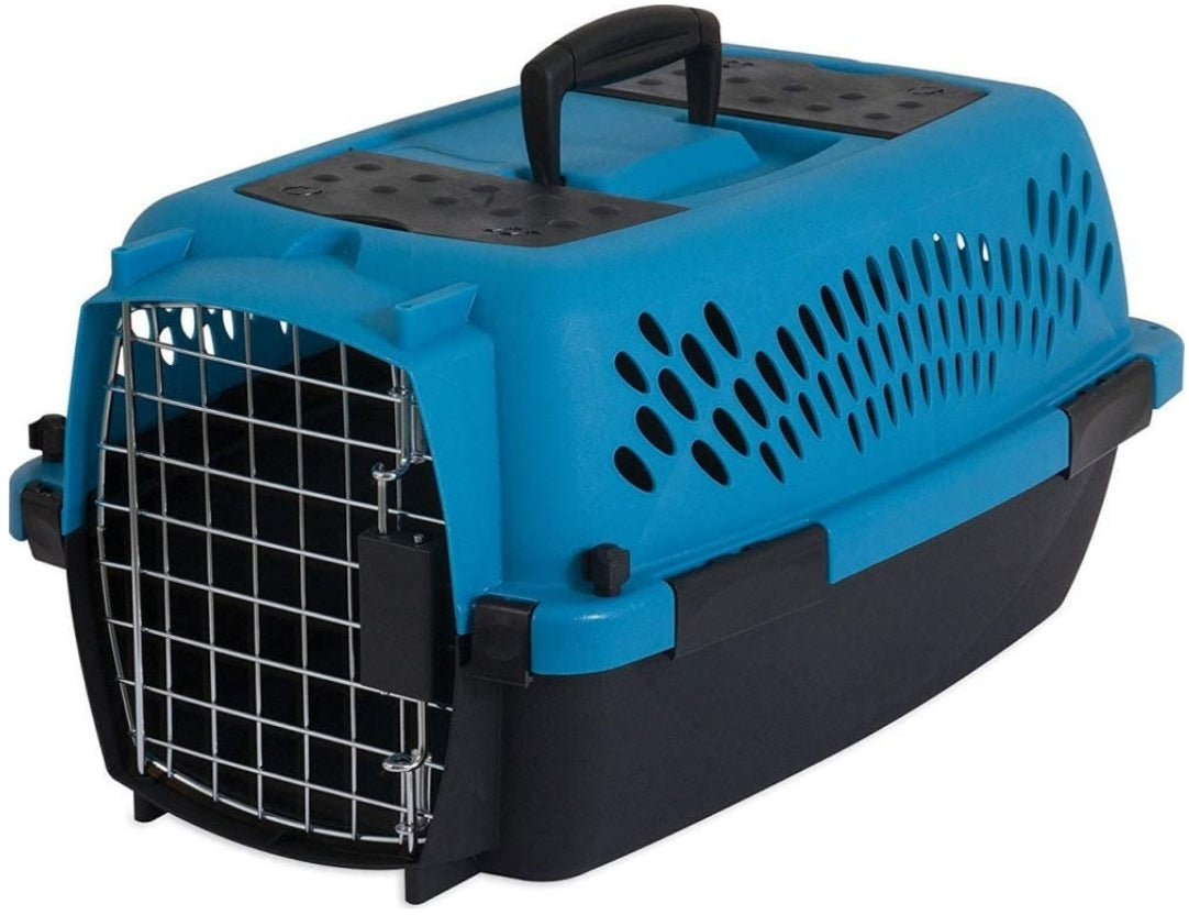 Aspen Pet Fashion Pet Porter Kennel Breeze Blue and Black