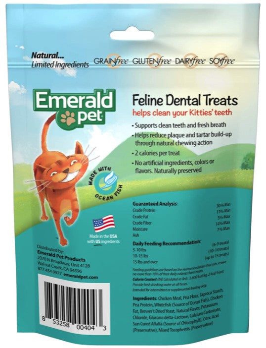 Emerald Pet Feline Dental Treats Ocean Fish Flavor