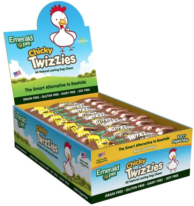 Emerald Pet Chicky Twizzies Natural Dog Chews