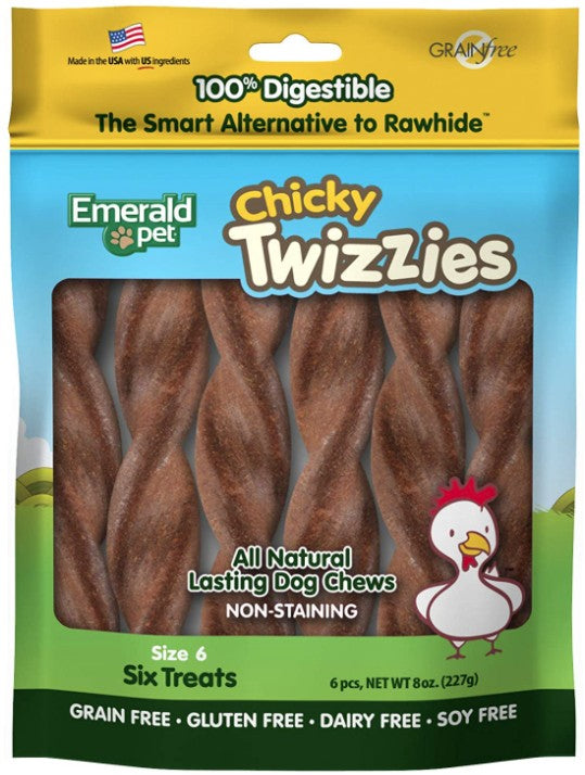 Emerald Pet Chicky Twizzies Natural Dog Chews