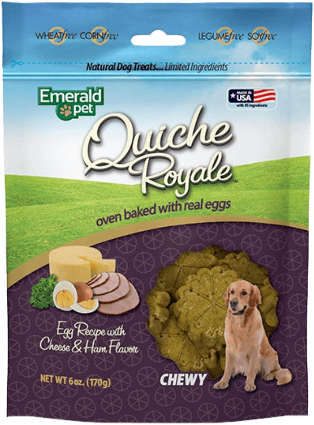 Emerald Pet Quiche Royal Ham and Cheese Treat for Dogs