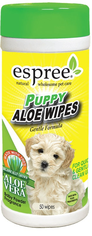 Espree Puppy Aloe Wipes Gental Formula Baby Powder Fragrance