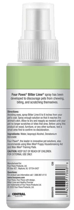 Four Paws Bitter Lime Deterrent Spray