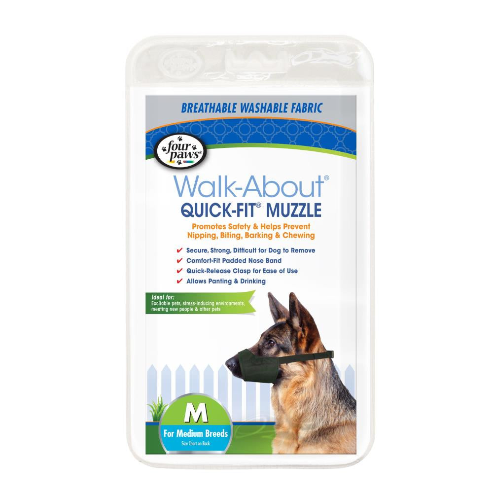 Four Paws Walk About Quick Fit Muzzle for Dogs