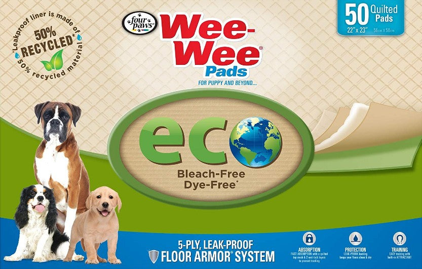 Four Paws Wee Wee Pads Eco Pee Pads for Dogs