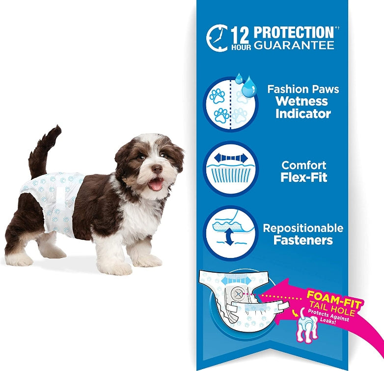 Four Paws Wee Wee Disposable Diapers X-Small