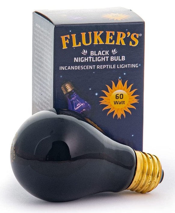 Flukers Black Nightlight Bulb Incandescent Reptile Light