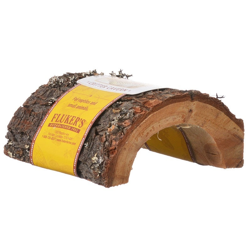 Flukers Critter Cavern Half-Log for Reptiles and Small Animals