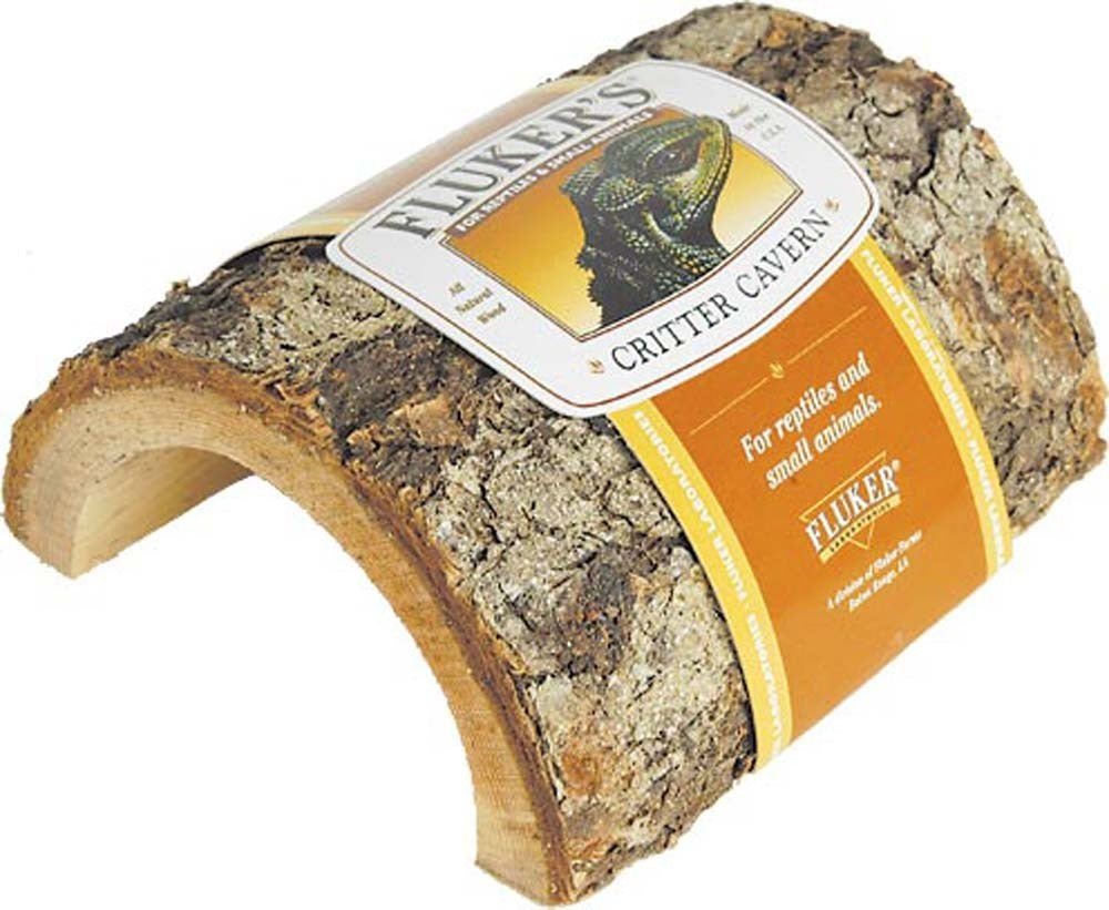 Flukers Critter Cavern Half-Log for Reptiles and Small Animals