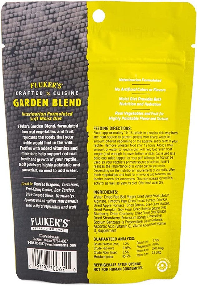 Flukers Crafted Cuisine Garden Blend Reptile Diet