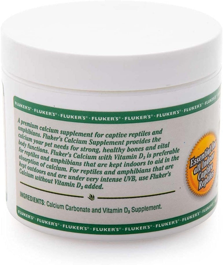 Flukers Calcium with D3 Reptile Supplement