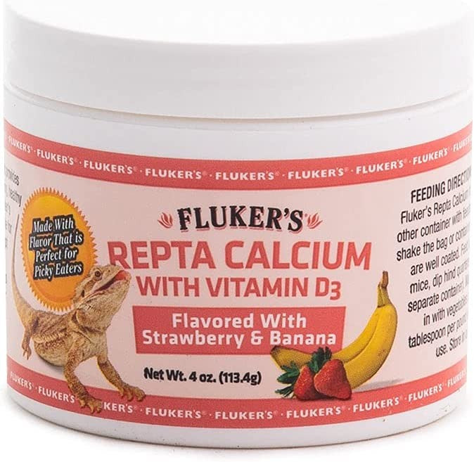 Flukers Strawberry Banana Flavored Repta Calcium