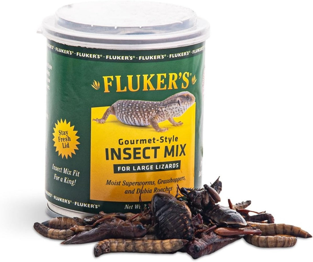 Flukers Gourmet Style Canned Insect Mix for Large Reptiles