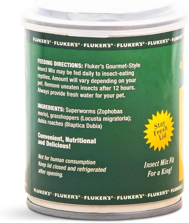 Flukers Gourmet Style Canned Insect Mix for Large Reptiles