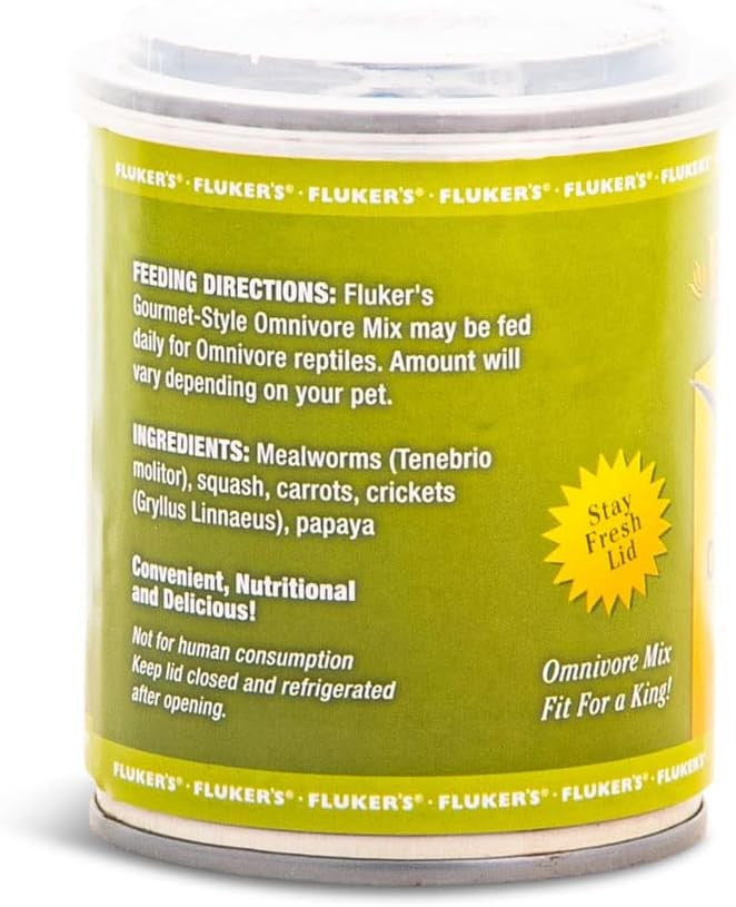 Flukers Gourmet Style Canned Omnivore Mix for Reptiles