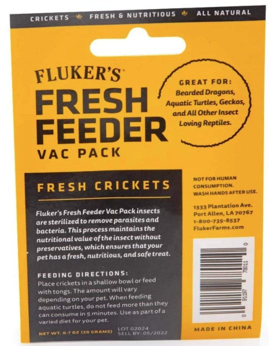 Flukers Cricket Fresh Feeder Vac Pack