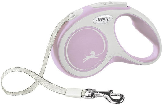 Flexi Comfort Retractable Nylon Tape Dog Leash Pink