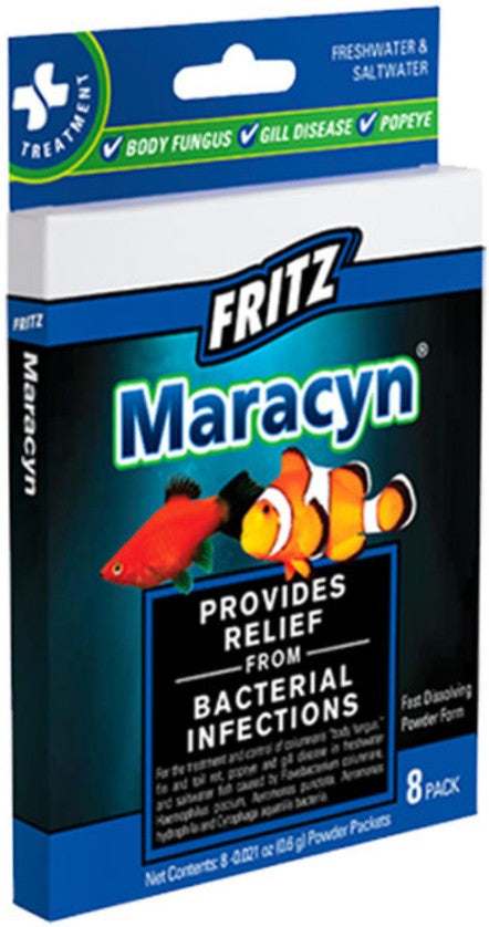 Fritz Aquatics Maracyn Bacterial Treatment Powder for Freshwater and Saltwater Aquariums