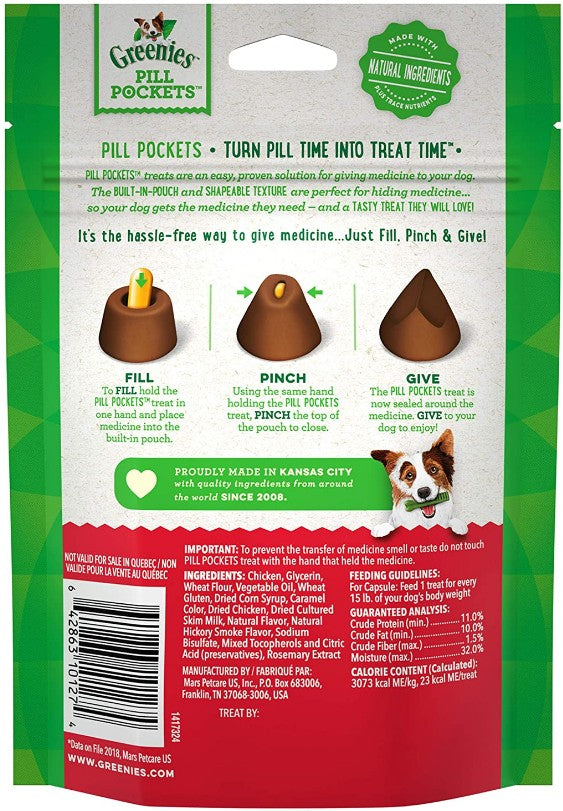 Greenies Pill Pockets for Capsules Hickory Smoke Flavor