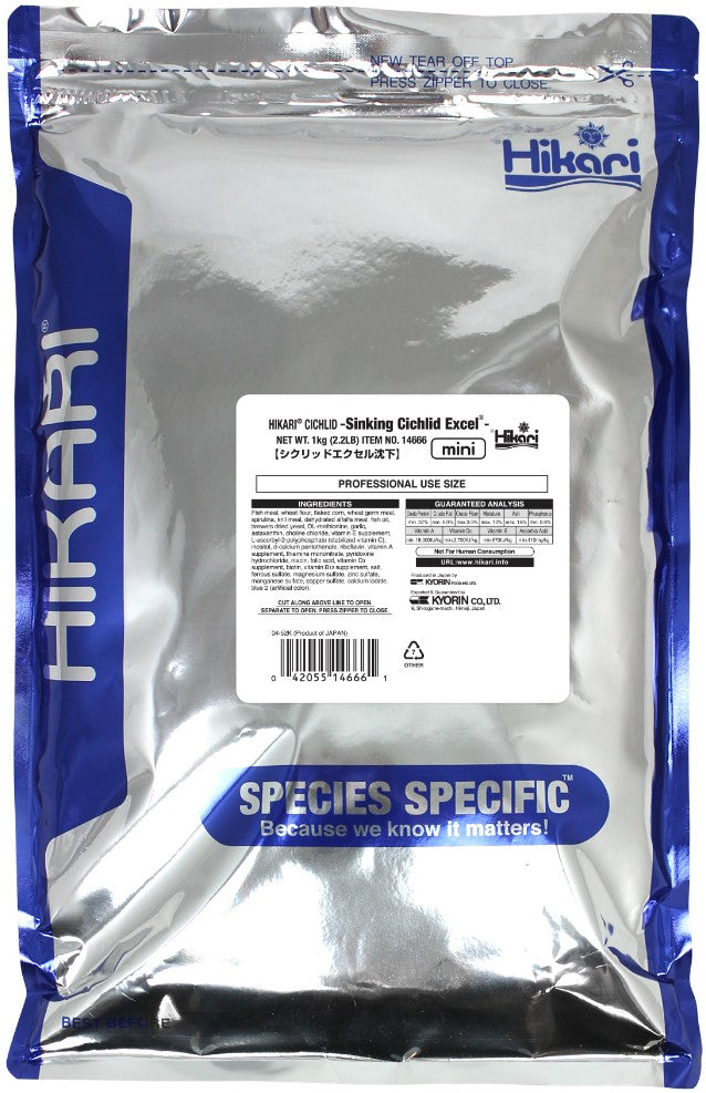 Hikari Sinking Cichlid Excel Mini Pellet Food