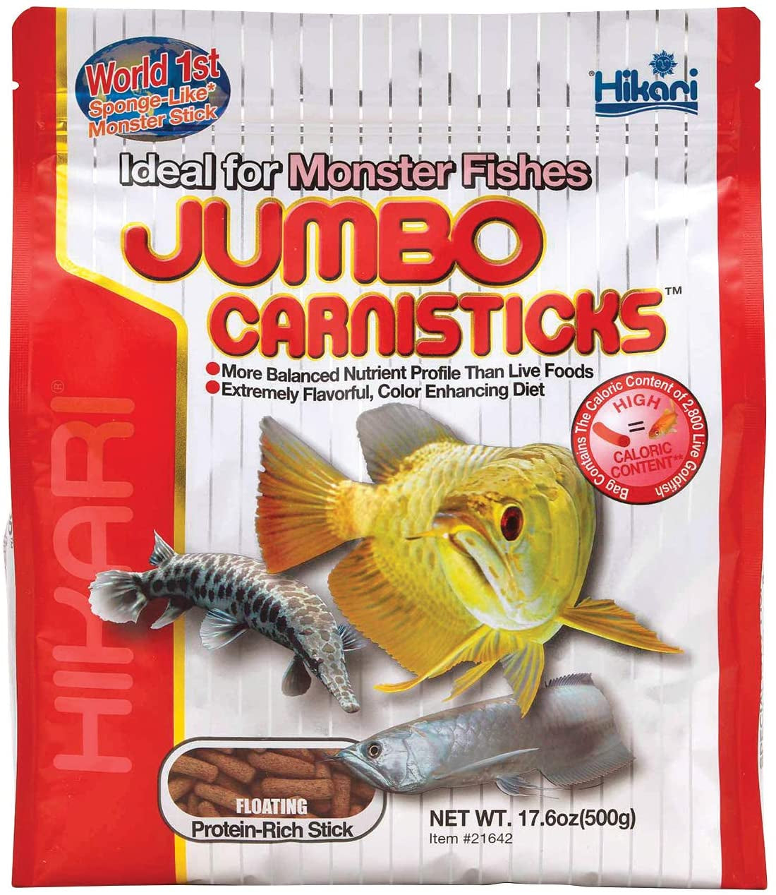 Hikari Jumbo Carnisticks Floating Stick Food