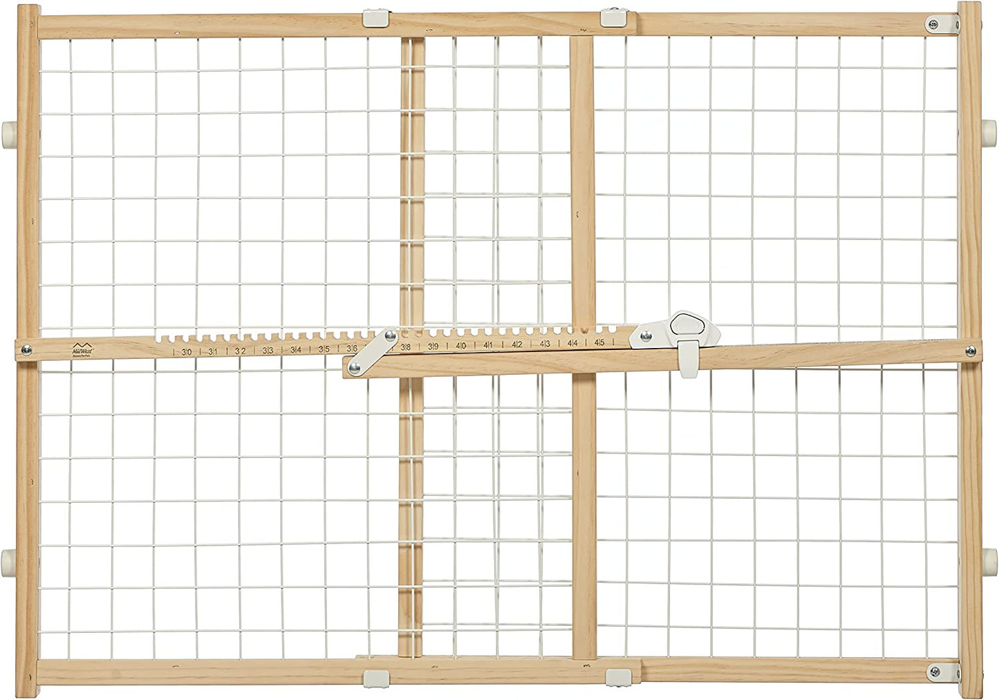 MidWest Wire Mesh Wood Pressure Mount Pet Safety Gate