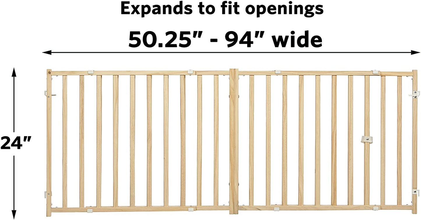 MidWest Extra Wide Swing Through Wood Gate 24" Tall