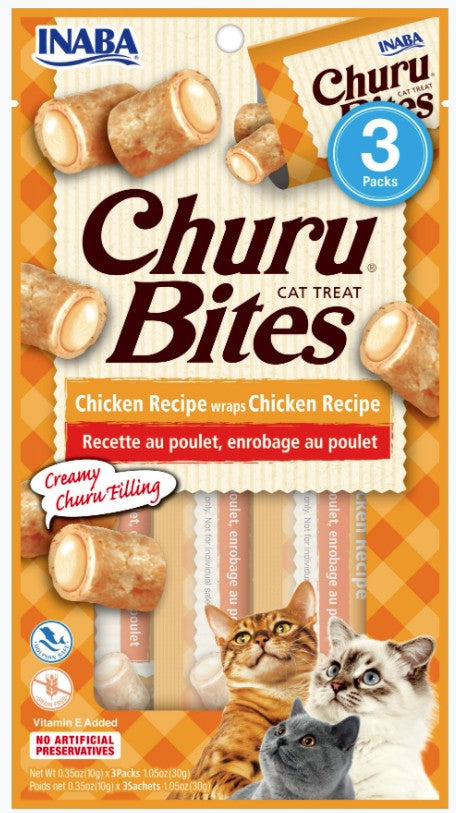 Inaba Churu Bites Cat Treat Chicken Recipe wraps Chicken Recipe