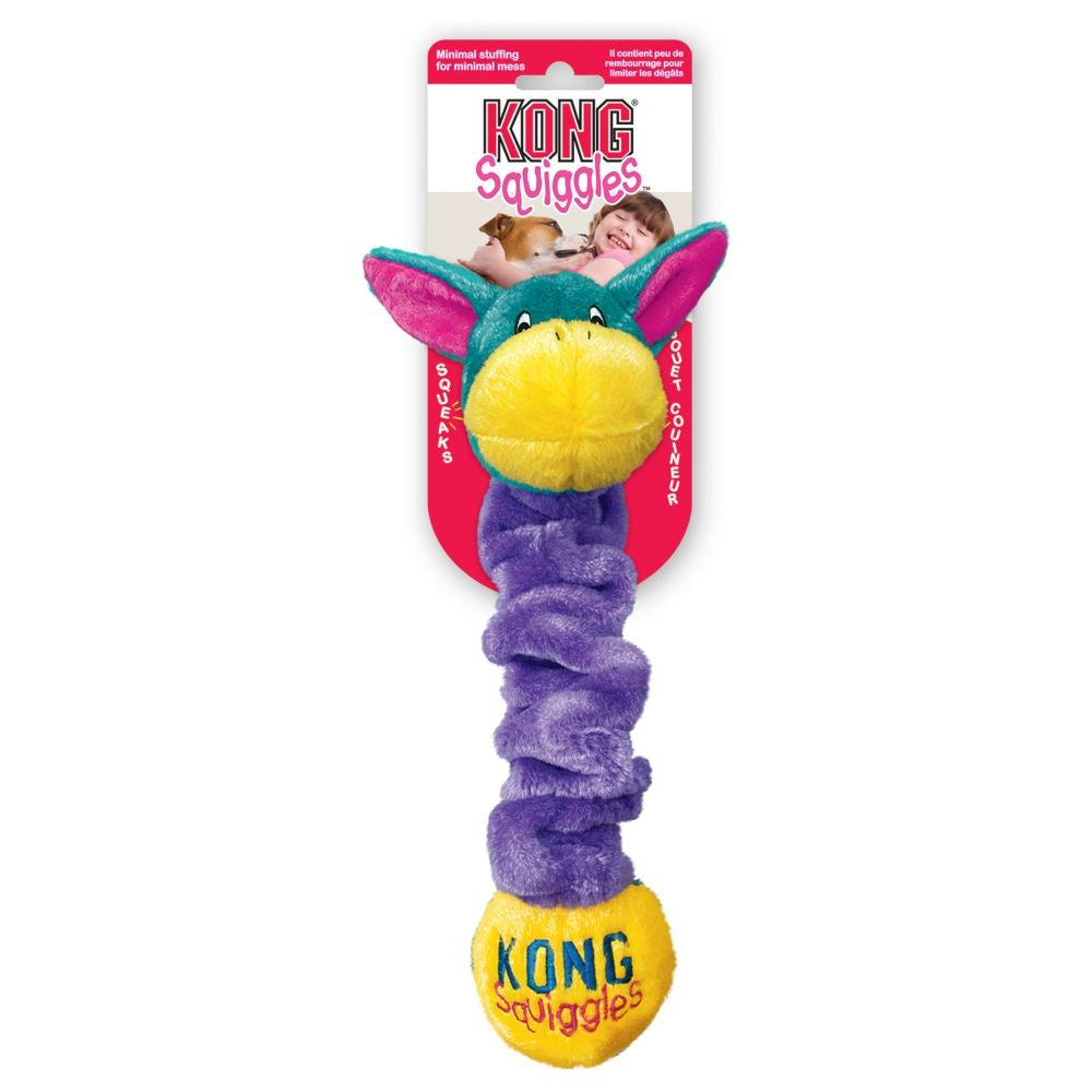 KONG Squiggles Plush Stretch Toy Assorted Colors