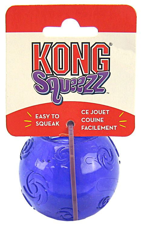 KONG Squeezz Ball Squeaker Dog Toy Assorted Colors