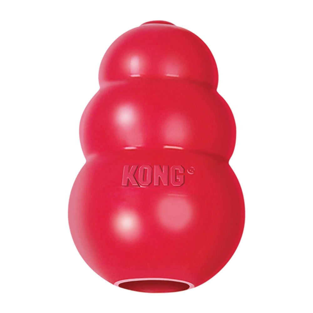 KONG Classic Durable Natural Rubber Chew, Chase, and Fetch Dog Toy