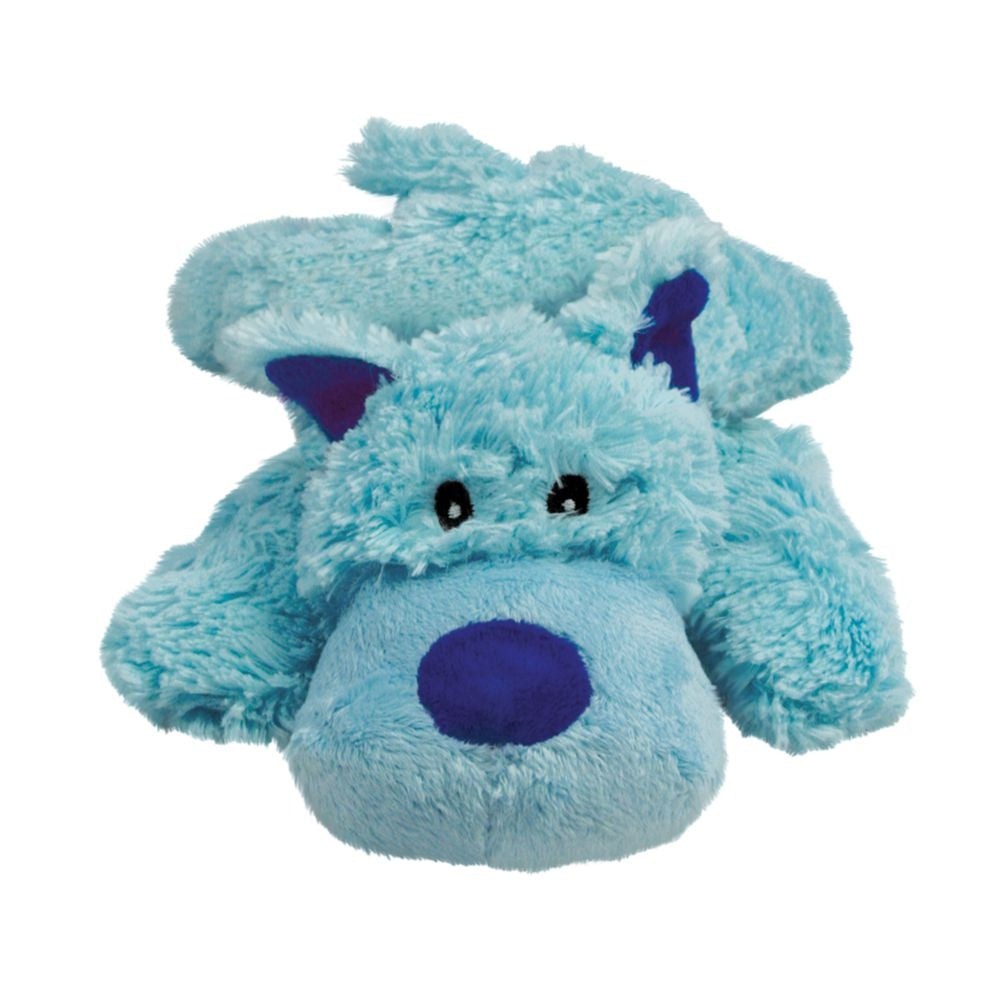 KONG Baily the Blue Dog Cozie Squeaker Plush Dog Toy Medium