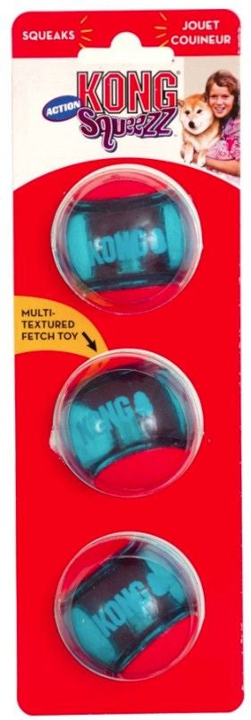 KONG Squeezz Action Ball Red